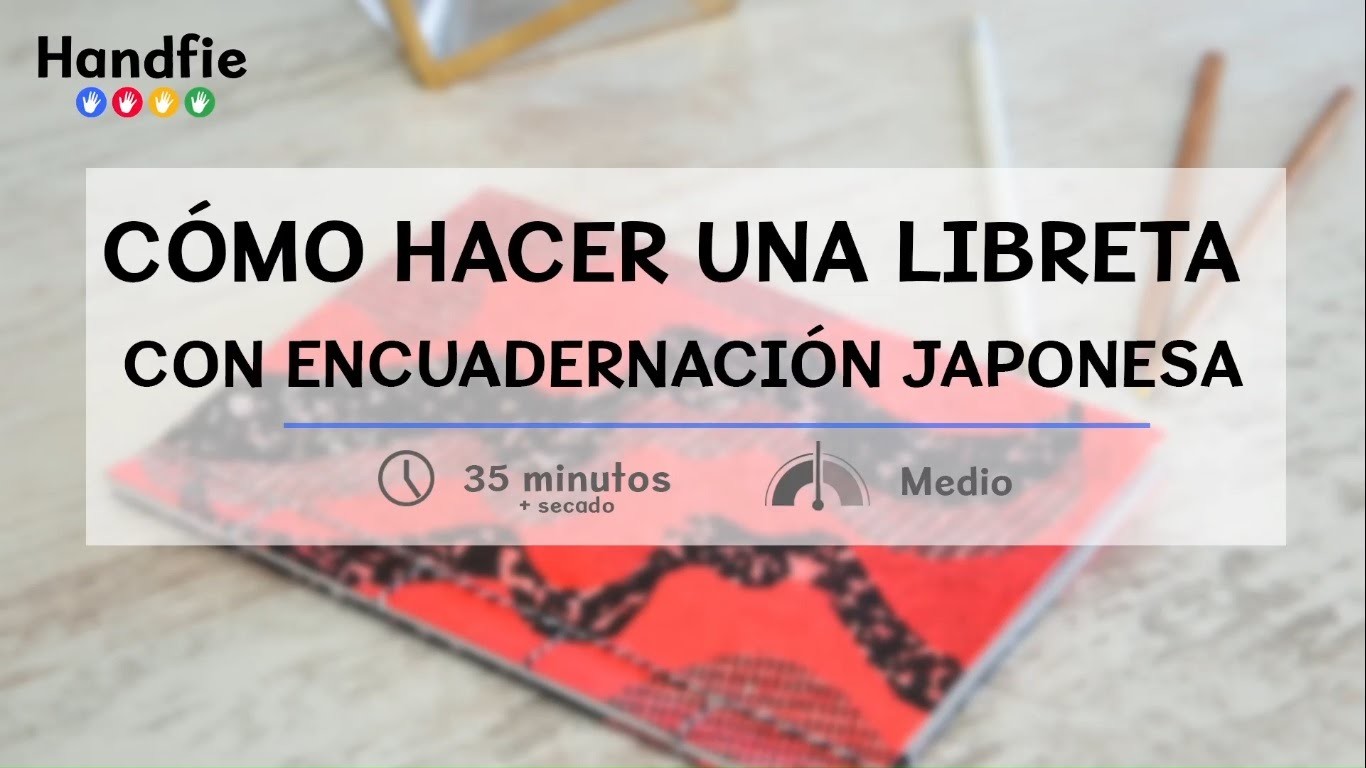 Cómo hacer una libreta con encuadernación japonesa · Handfie DIY