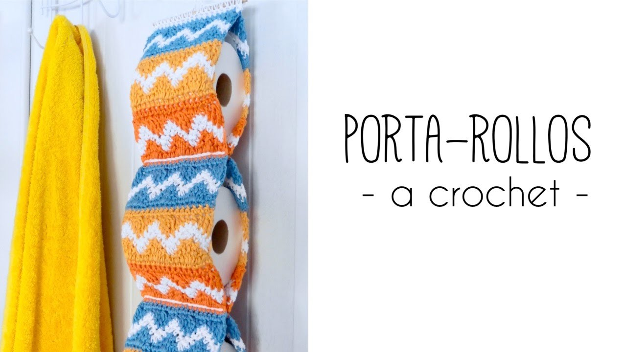 Como tejer un PORTAROLLOS para el baño a crochet | TUTORIAL PASO A PASO · Ahuyama Crochet