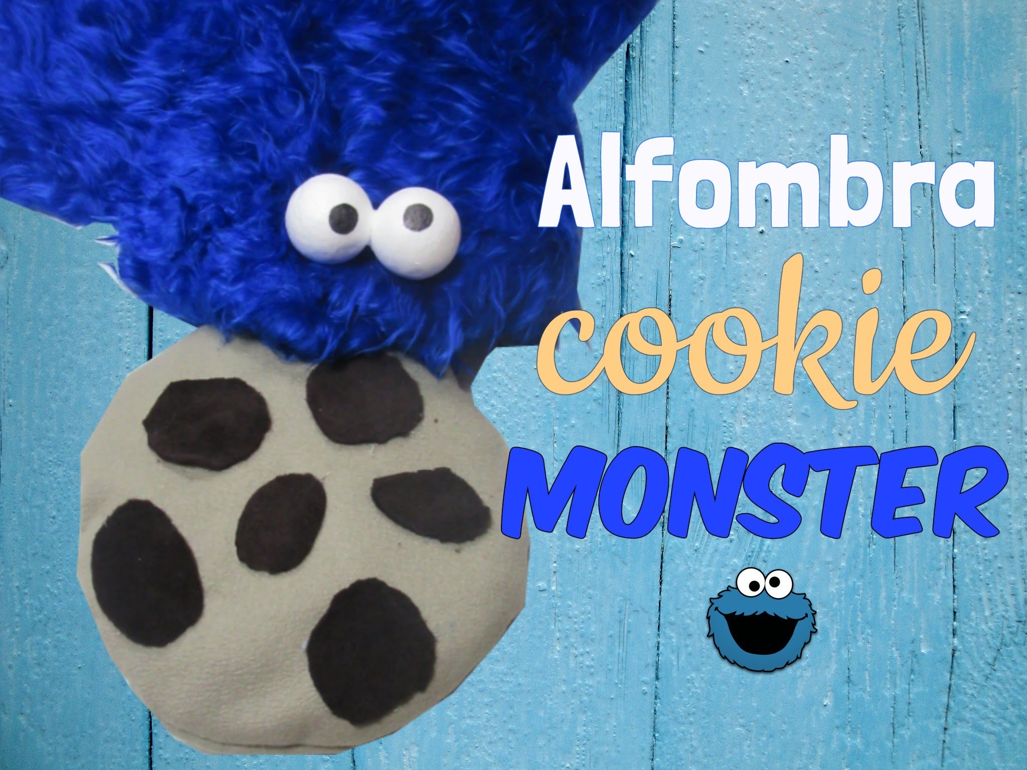 Manualidad DIY fácil: Alfombra cookie monster