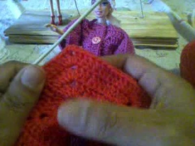 Saco exagonal tejido a crochet para la barbie P.2