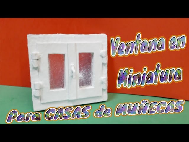 Ventana en Miniatura, para las casas de Muñecas, Diy