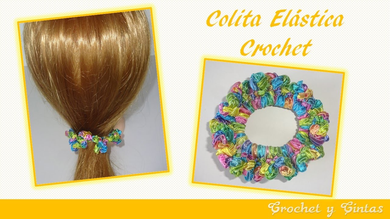 Colita - dona elástica crochet ganchillo para el cabello
