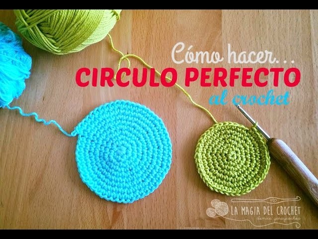 Cómo hacer un circulo perfecto al crochet.uncinetto.ganchillo.häkeln