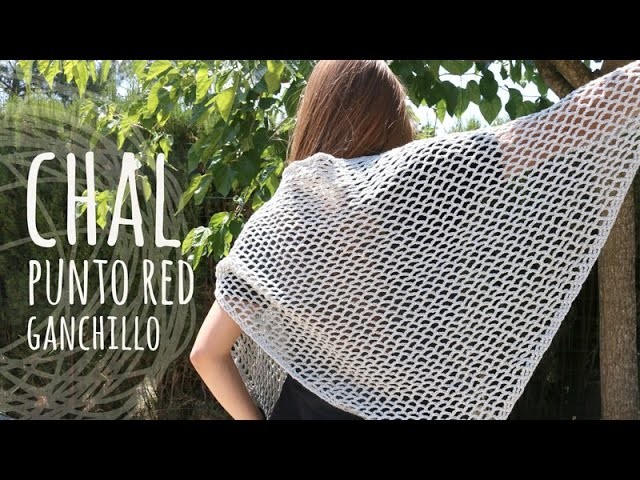 Tutorial Chal muy Fácil Punto Calado Ganchillo | Crochet