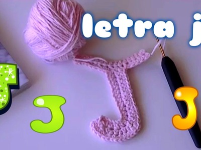 Como hacer la letra j en ganchillo o crochet