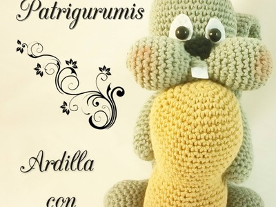 DIY Ardilla con cacahuete amigurumi en ganchillo - Crochet