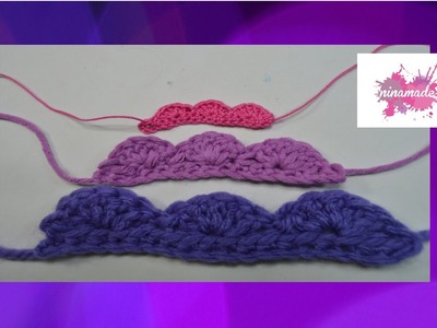 DIY. Como hacer un borde de ganchillo. How to make an edge of crochet.