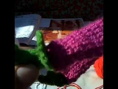Pantuflas tejidas a crochet para la barbie