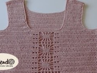 Blusa punto nudo salomón (2 de 3) | Tutorial Crochet paso a paso