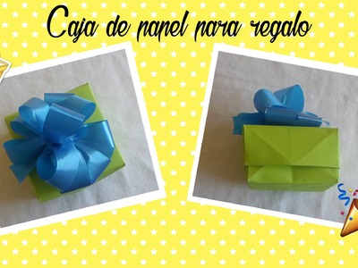 CAJA DE PAPEL PARA REGALO | FACIL | DYI MANUALIDADES