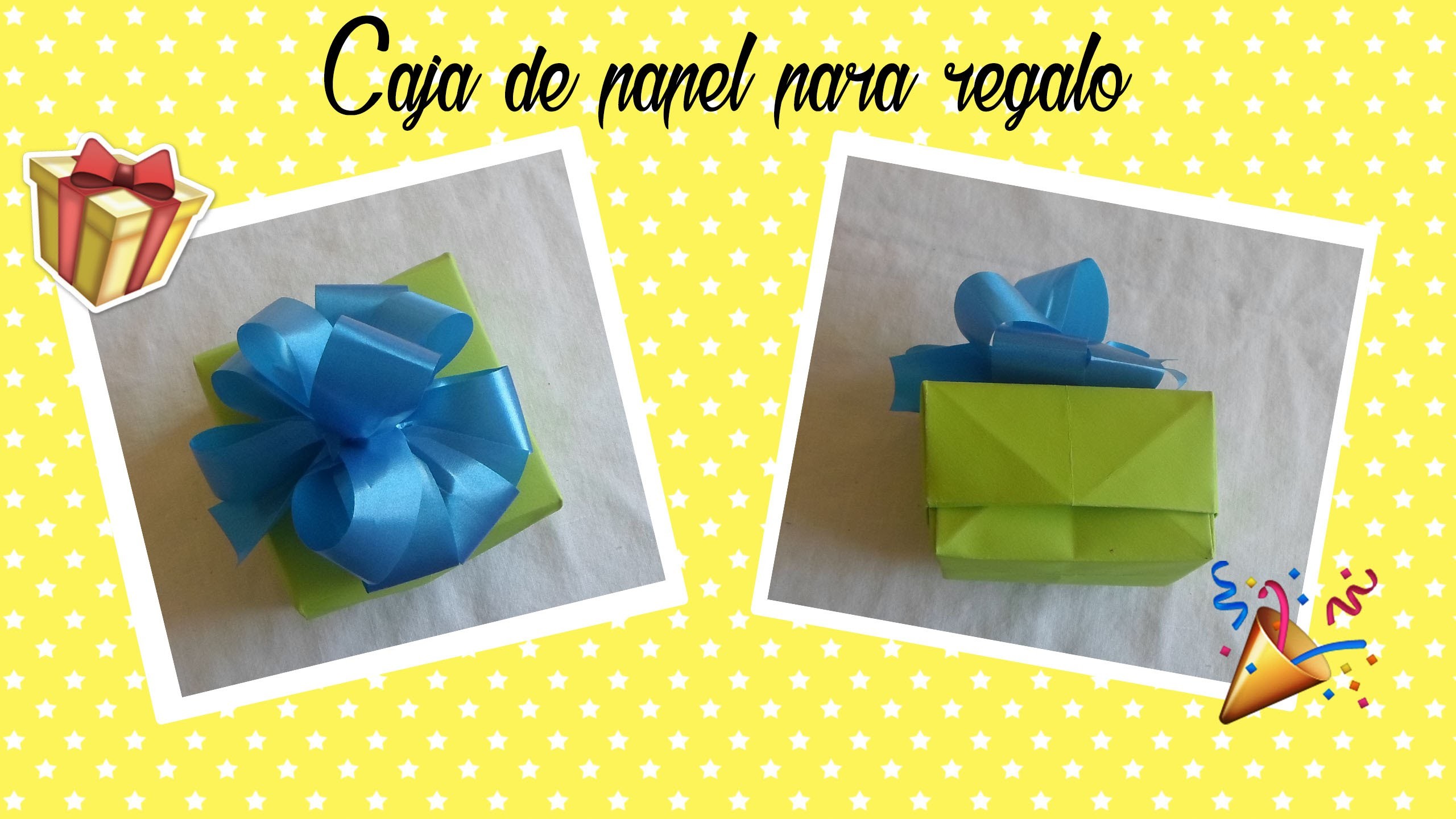 CAJA DE PAPEL PARA REGALO | FACIL | DYI MANUALIDADES