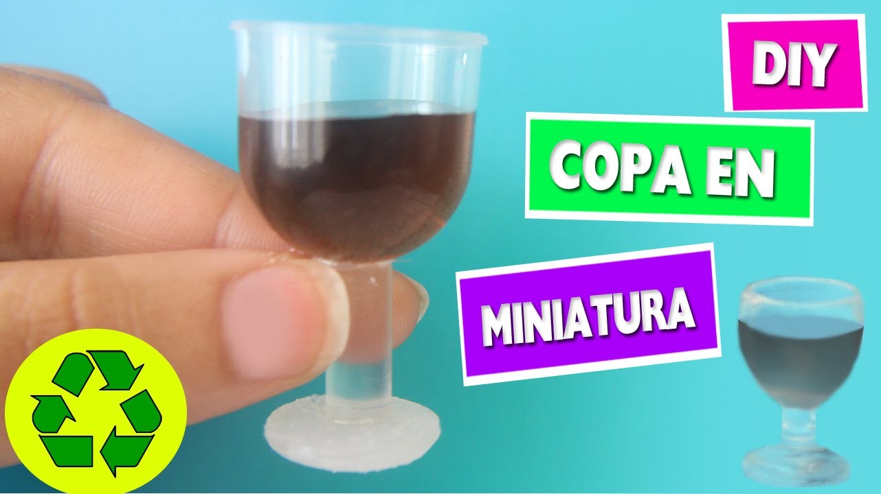 DIY | Copa en Miniatura - manualidades para muñecas - manaulidadesconninos