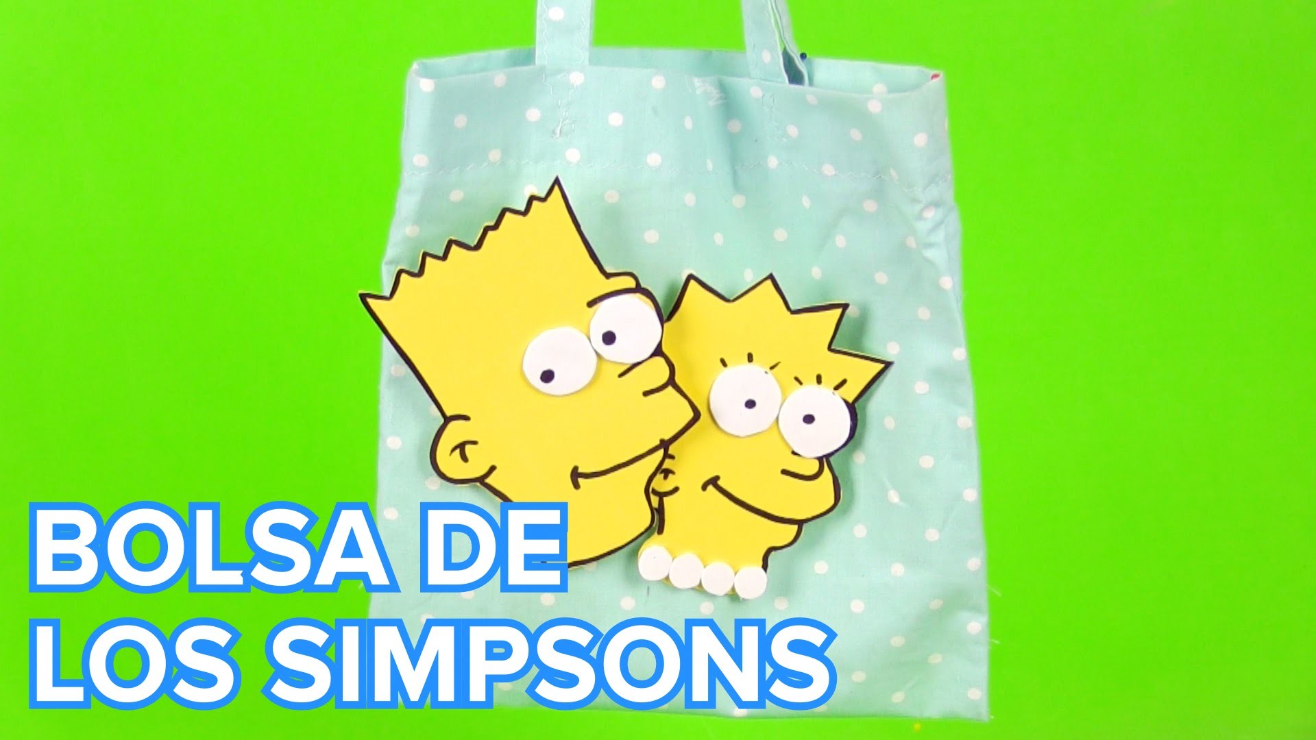 Bolsa para la merienda personalizada con Los Simpsons | Manualidades infantiles
