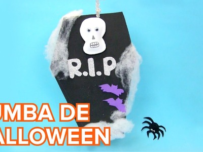 Cómo hacer una tumba de Halloween decorativa | Manualidades infantiles