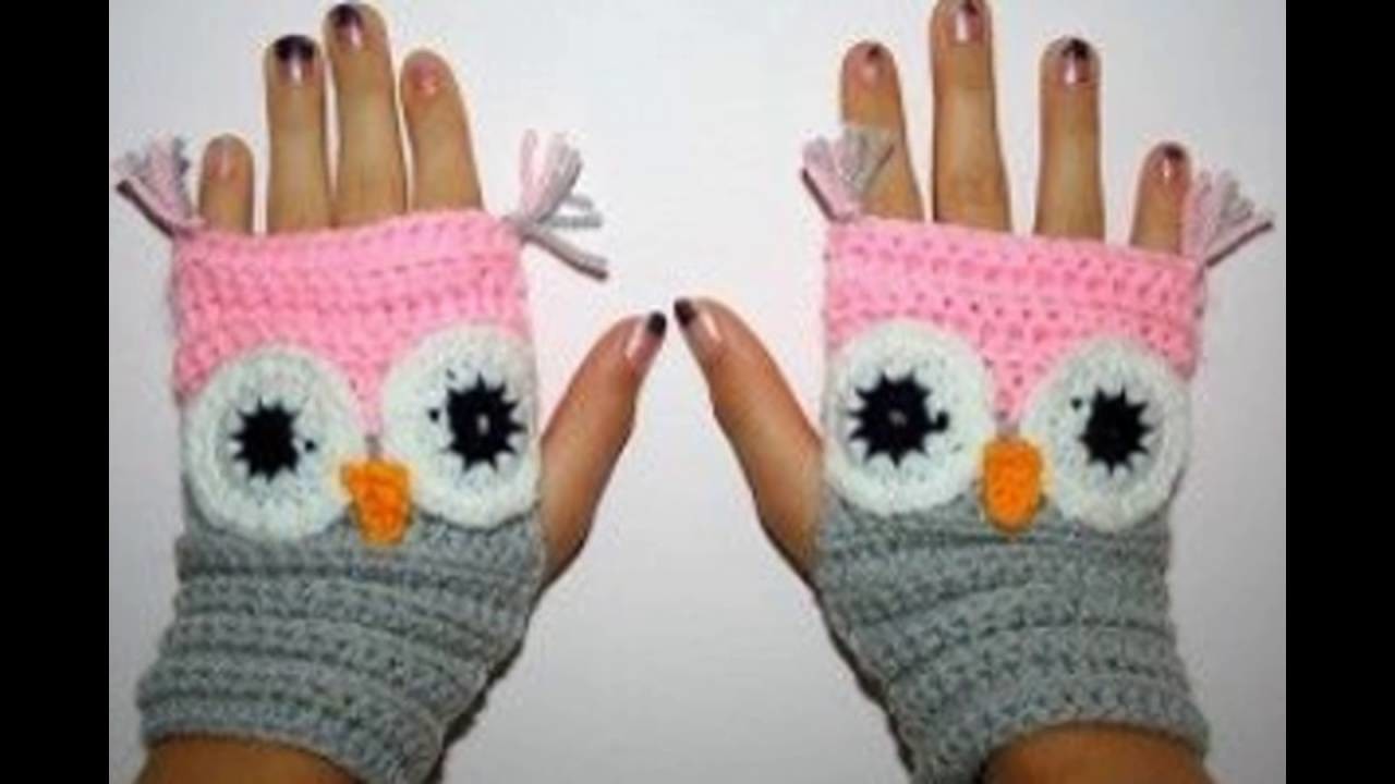 Manualidades de hermosos guantes sin dedos