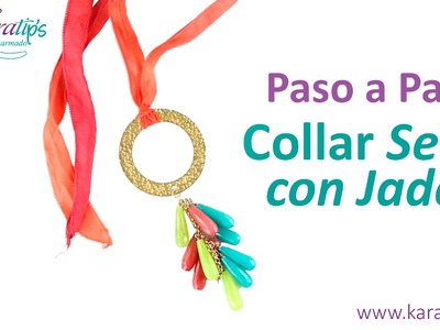 DIY Collar Seda con Jade -Karatips