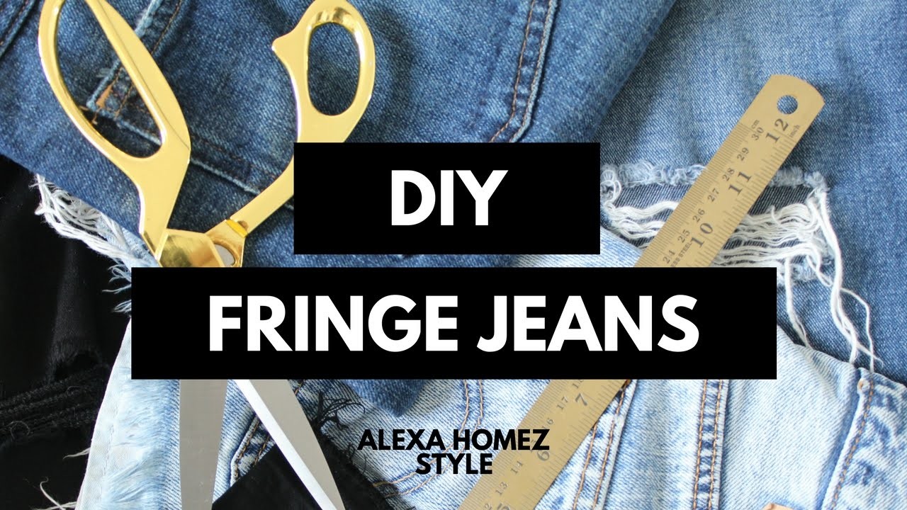 DIY: Fringe Jeans