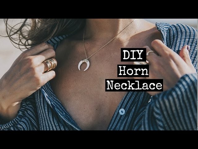 DIY Horn Necklace - María Pascual | Mónica Beneyto