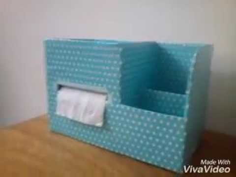 DIY Organizador para bebe de carton , kit de higiene , organizador de papelao ,organizador de papel