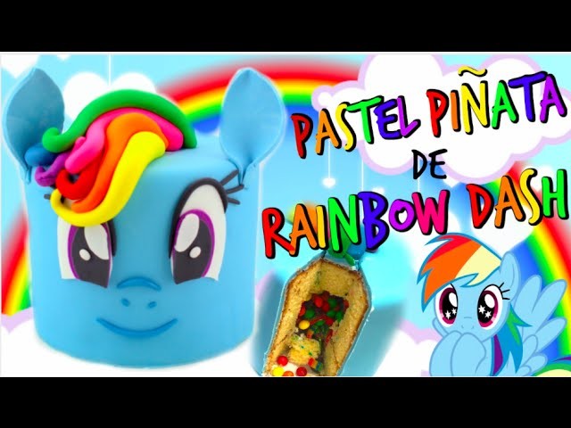 PASTEL PIÑATA DE RAINBOW DASH