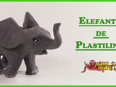 Como Hacer Elefante Bebé de Plastilina.How to Make Baby Elephant with Plasticine.Clay