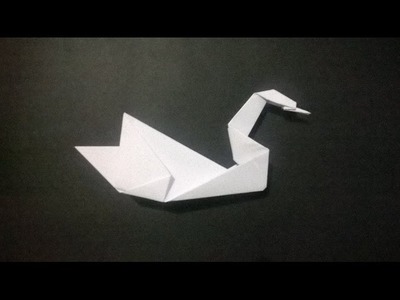 COMO HACER UN CISNE DE PAPEL - How to make a paper swan