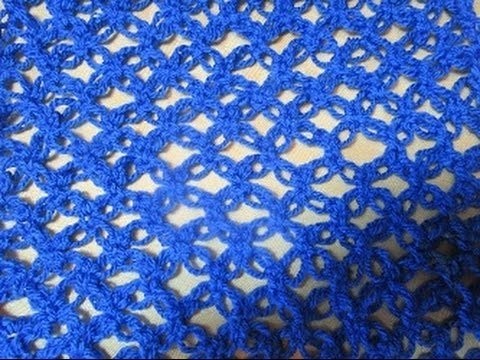 Crochet Scarf Solomon's Knot easy ganchillo Punto Nudo de Salomón o Punto Espuma de Mar.