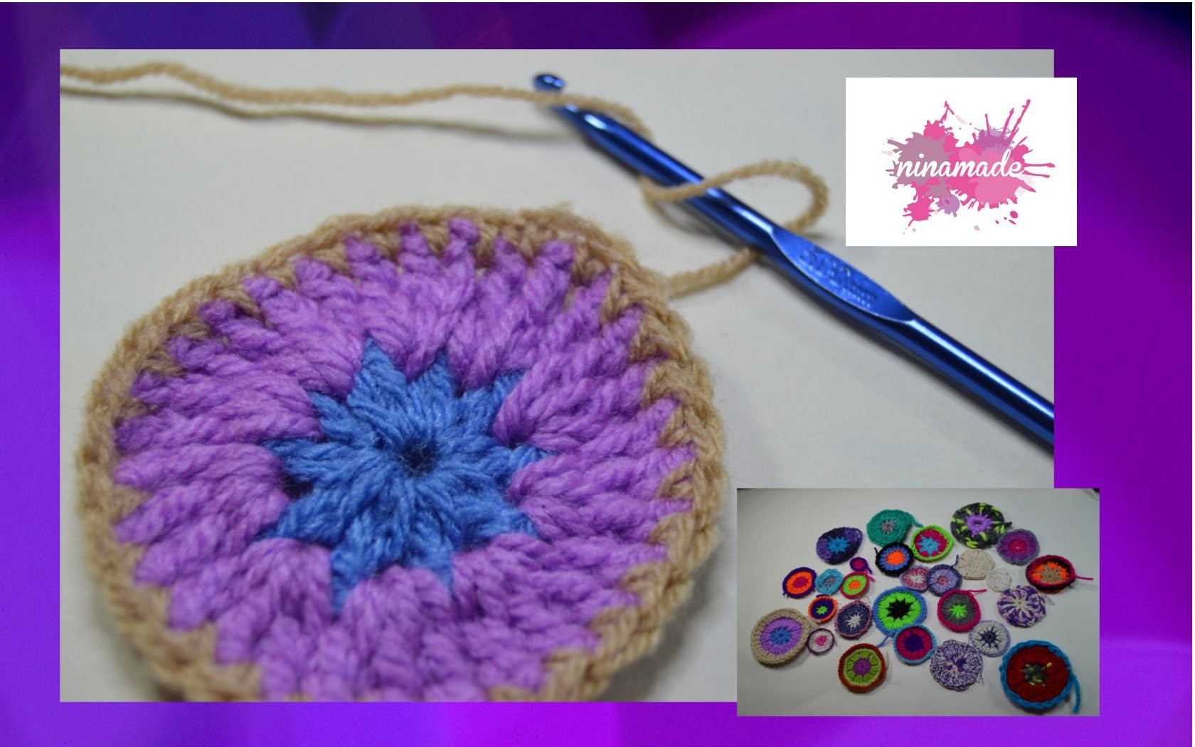 DIY. Como hacer círculos de ganchillo. How to crochet circles.