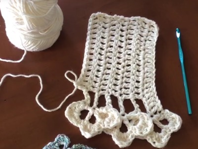 Guirnalda de Pétalos o Trébol en Punto Alto Crochet
