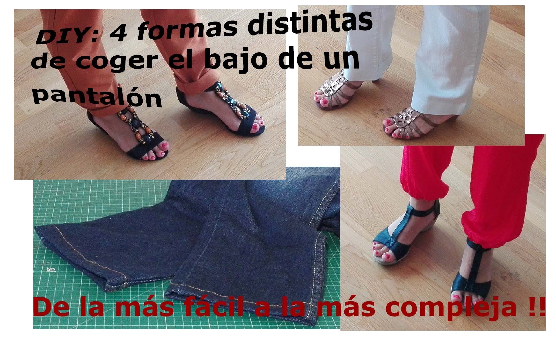 DIY: 4 formas de coger el DOBLADILLO a un pantalón