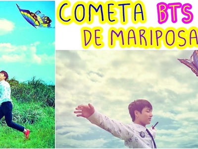 DIY KPOP BTS | COMETA DE MARIPOSA | BTS BUTTERFLY - JUNGKOOK | ARMY |