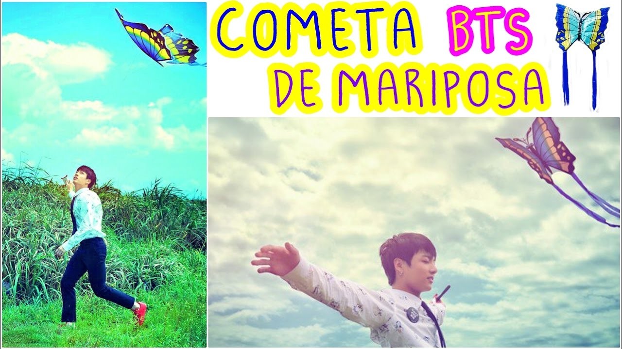 DIY KPOP BTS | COMETA DE MARIPOSA | BTS BUTTERFLY - JUNGKOOK | ARMY |