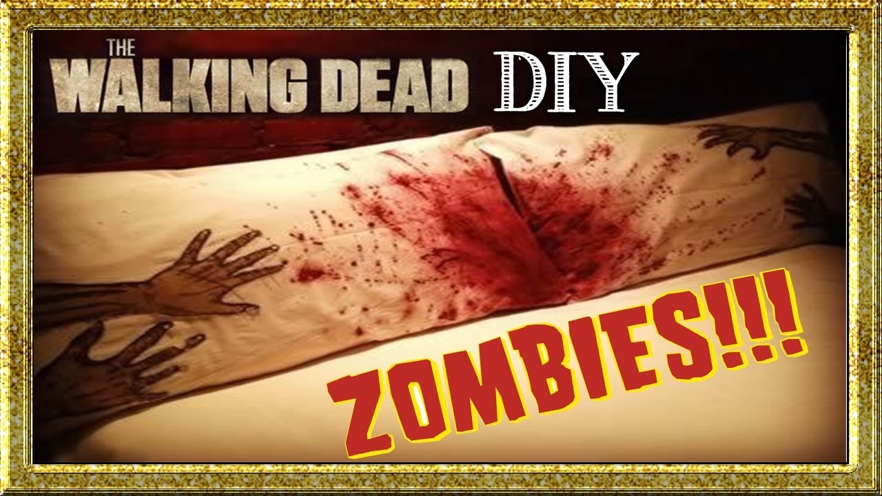 DIY The Walking Dead | ALMOHADA ZOMBIE | Halloween ROOM DECOR ♡