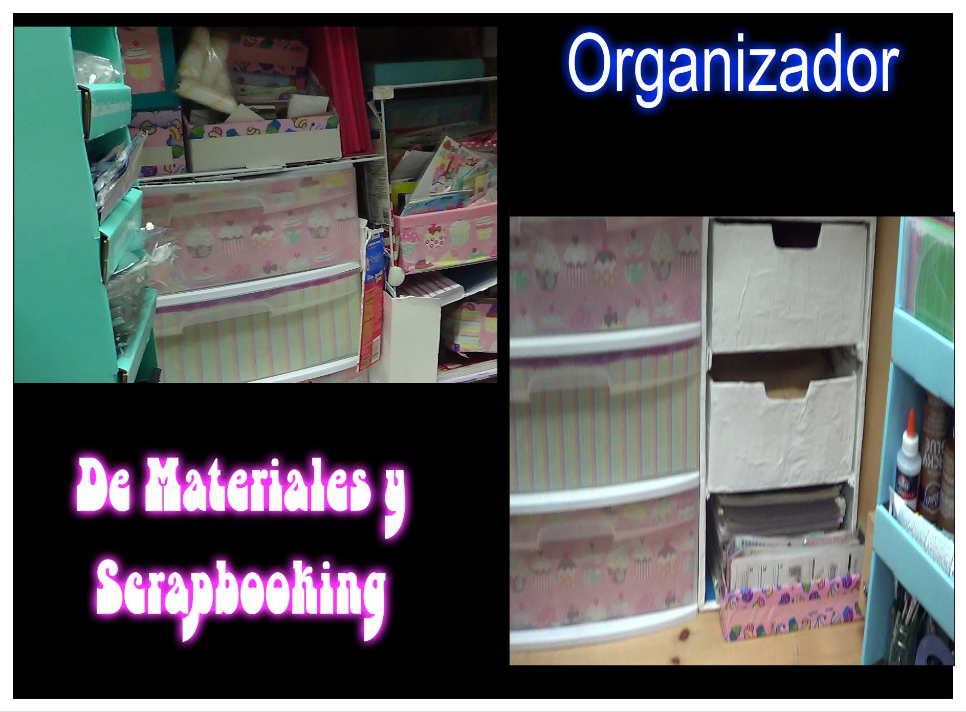 Organizador de materiales y Scrapbooking
