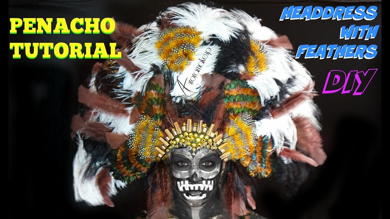 PENACHO tutorial - Headdress w. Feathers DIY | auroramakeup