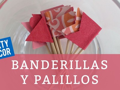 Banderillas y palillos para decorar platos DIY | Handmade