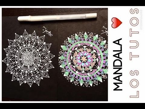 COMO HACER UNA MANDALA - (negra - black) How To Draw A Mandala