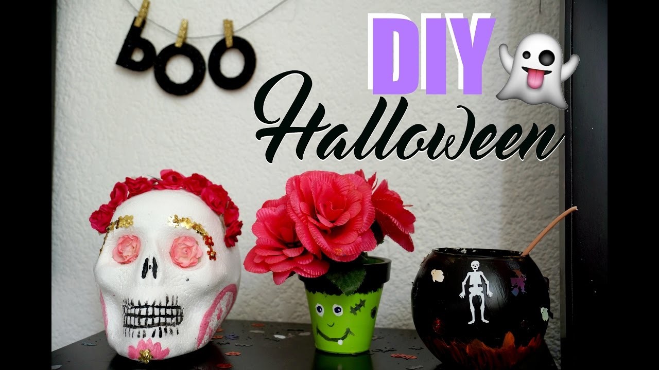 DIY Decoraciones para Halloween. Día de Muertos ♡