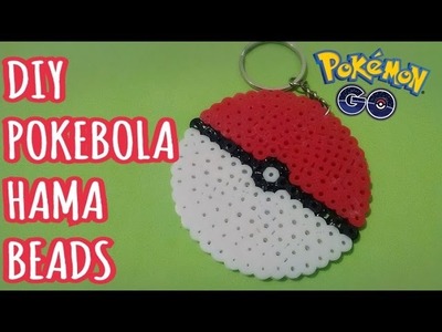 DIY POKEBOLA HAMA BEADS FÁCIL. DIY POKEBALL HAMA BEADS