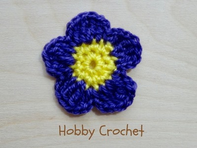 Flor a crochet Nº 2, paso a paso.