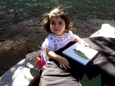 MANUALIDADES CON HOJAS I. LIENZOS CON HOJAS. DIY NIÑOS