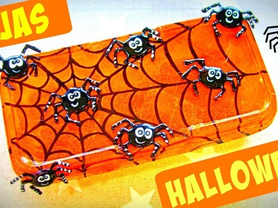 Manualidades para Halloween, Cajas para dulces decoradas con arañas.