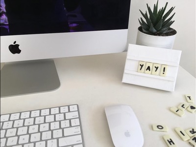 MINI LIGHT BOX DIY. MINI TABLERO DE MENSAJES