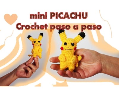 Mini Picachu amigurumi crochet, paso a paso (parte1)