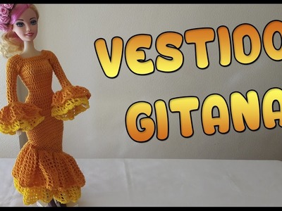 Vestido Gitana a crochet para Muñeca