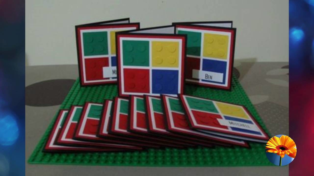 32 INVITACIONES DIY  para FIESTA de LEGOS  HERMOSAS !!!!