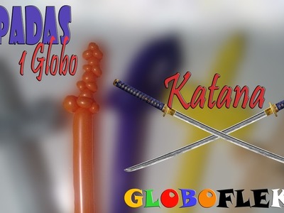 Como hacer una Katana con un GLOBO. How to make a  BALLOON KATANA