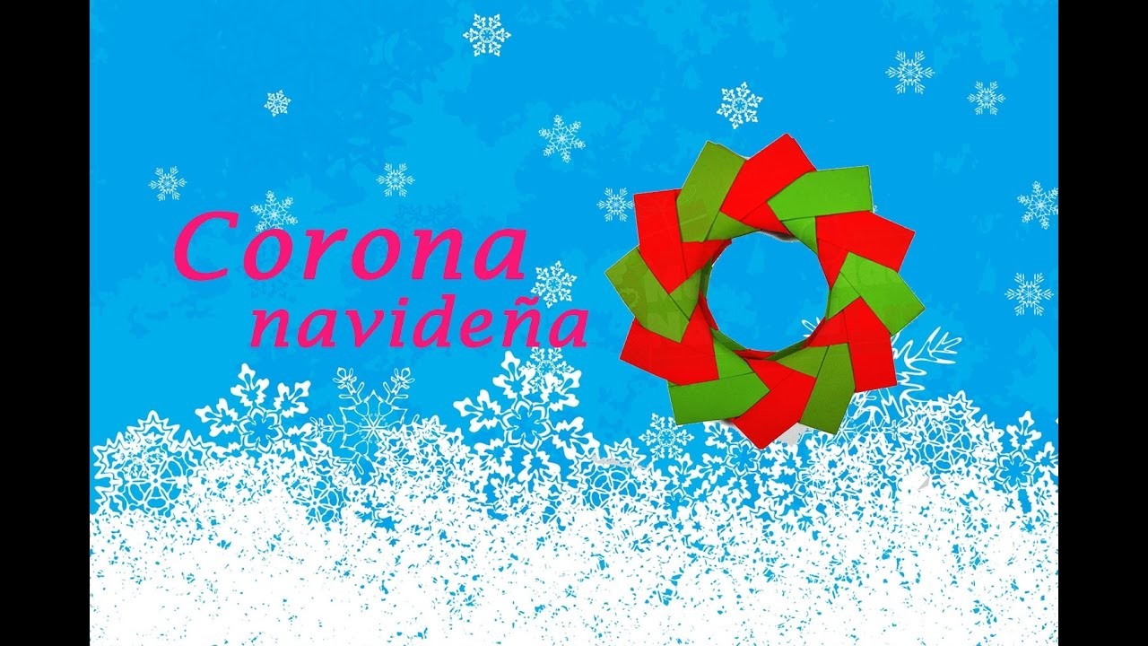CORONA NAVIDEÑA DE CARTULINA » Manualidades de Navidad