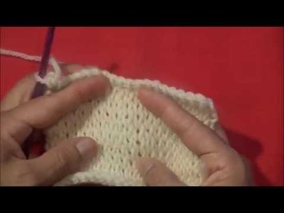 Crochet tunecino un tejido que se hace con dos agujas.