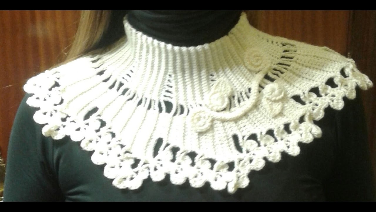Cuello facil crochet elegante para mujer